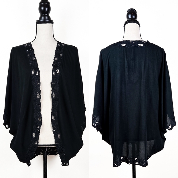 NWT Tulle and Batiste Rose Bolero, Moonless Night, M/L - Picture 1 of 8